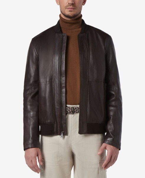 Men's MacNeil Smooth Leather Bomber Jacket