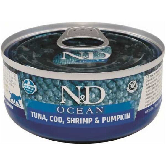 FARMINA N&D Ocean 70g cat food with tuna and cod and pumpkin 30 units