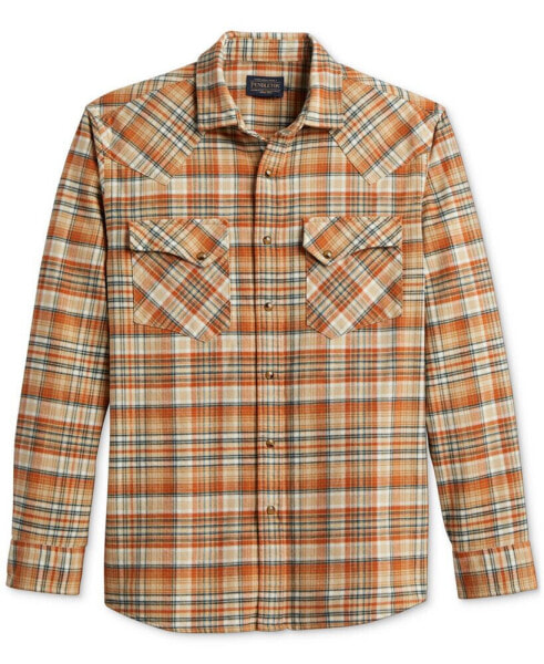 Men's Wyatt Plaid Button-Down Western Shirt