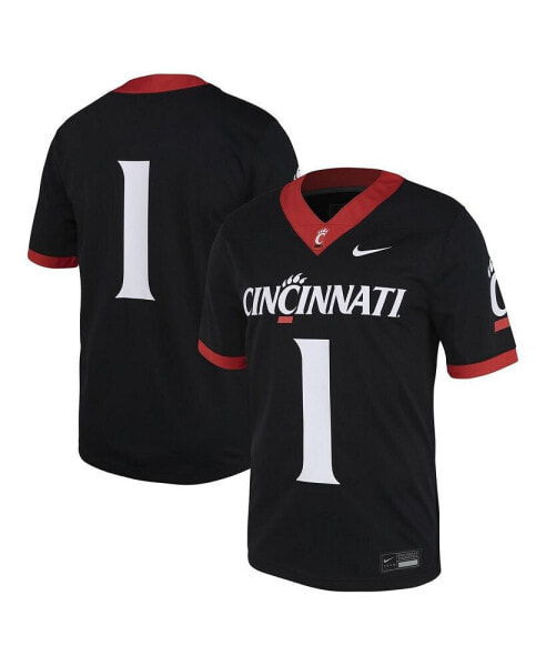 Men's #1 Black Cincinnati Bearcats Untouchable Football Jersey