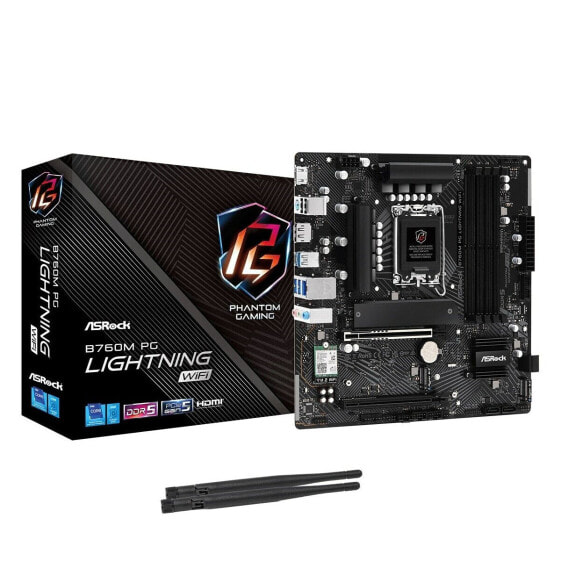 Материнская плата ASRock B760M PG Lightning WiFi LGA 1700 Intel Wi-Fi 6 Intel B760