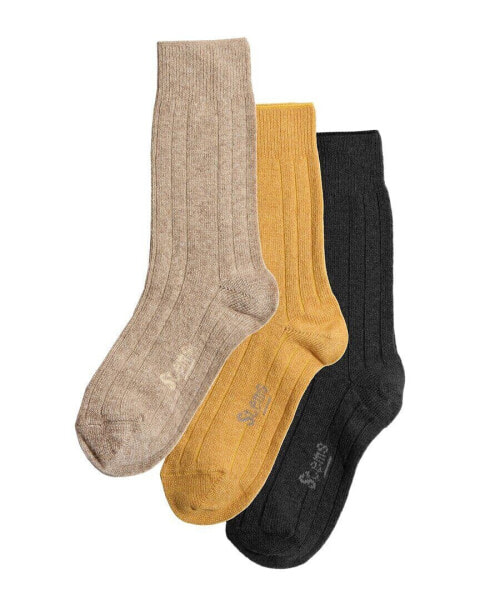 Stems Box Of 3 Lux Cashmere & Wool-Blend Sock Women's Os
