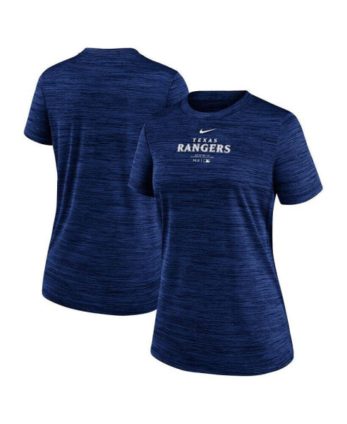 Women's Royal Texas Rangers Authentic Collection Velocity Performance T-shirt