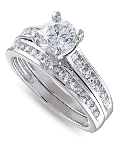 Кольцо Macy's Diamond Channel-Set Bridal Set