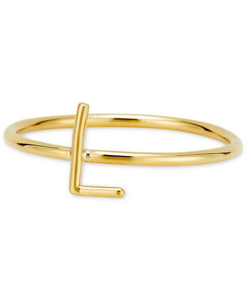 Amelia Initial Monogram Ring in 14k Gold