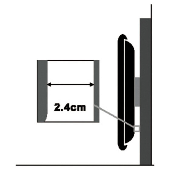 Кронштейн для монитора VALUE by ROTRONIC-SECOMP AG LCD/Plasma TV Wall Holder - Низкий профиль - 81.3 см (32") - 152.4 см (60") - 200 х 200 мм - 700 х 500 мм - Сталь - Черный