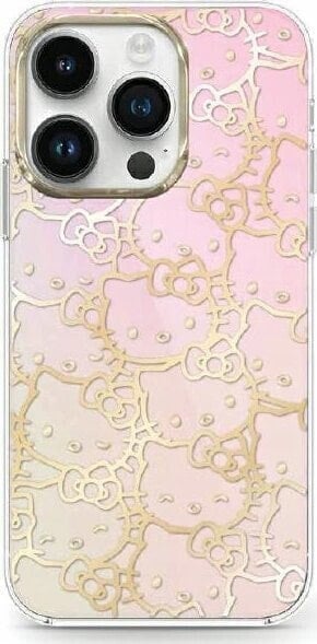 Sourcing Hello Kitty HKHCP15SHCHPEP iPhone 15 / 14 / 13 6.1" pink/pink hardcase IML Gradient Electrop Crowded Kitty Head