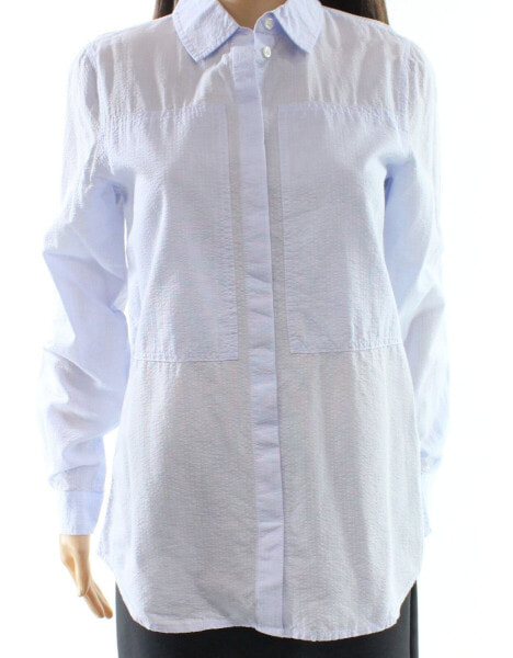Рубашка с полосками Tommy Hilfiger для женщин сине-белая размер XS
