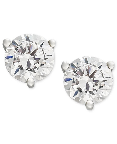 Certified Near Colorless Diamond Stud Earrings in 18k White or Yellow Gold (1 ct. t.w.)