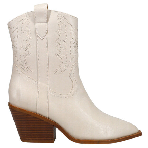 Corkys Rowdy Snip Toe Cowboy Booties Womens White Casual Boots 81-0017-WTWH