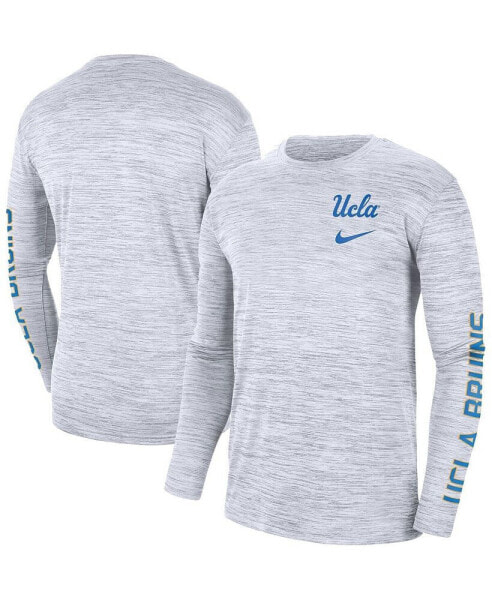 Men's White UCLA Bruins Velocity Legend Team Performance Long Sleeve T-shirt