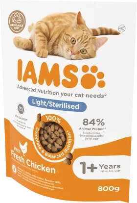 Trockenfutter Katze Sterilised mit Huhn, Adult, 800 g