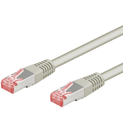 Wentronic CAT 6 Patch Cable - S/FTP (PiMF) - grey - 10m - 10 m - Cat6 - S/FTP (S-STP) - RJ-45 - RJ-45