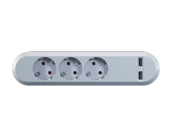 Bachmann 381.801 - Indoor - Type F (CEE 7/4) - IP20 - White - Plastic - 3 AC outlet(s)