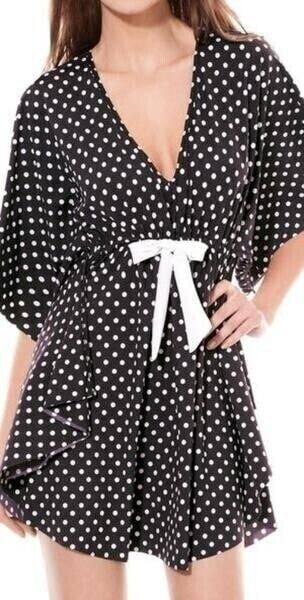 PROFILE BY GOTTEX 128192 polka dot tunic swimsuit cover up Size Large