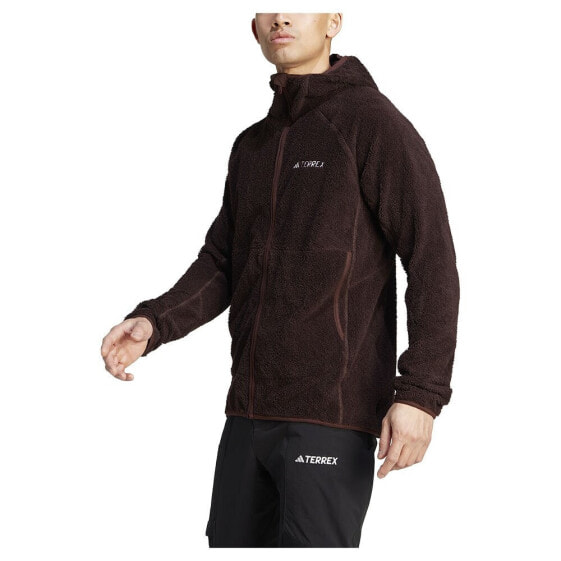 ADIDAS Organiser Techrock Reversible High-Pile-Fleece full zip fleece