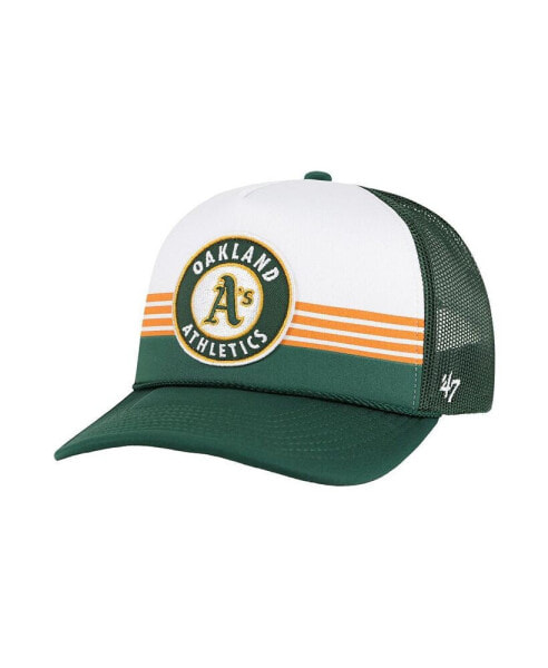 47 Brand Men's Green Oakland Athletics Lift Off Foam Front Mesh Trucker Adjustable Hat