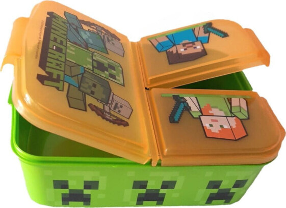 Stor Śniadaniówka pojemnik lunchbox 3 komory Minecraft