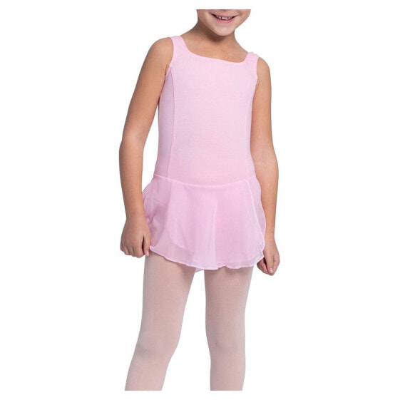 Леотард с юбкой для балета INTERMEZZO Reto Cotton розовый
