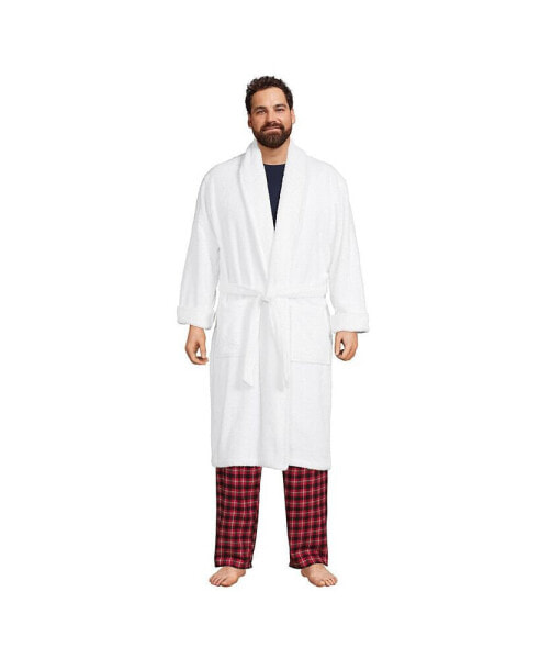 Big & Tall Calf Length Turkish Terry Robe