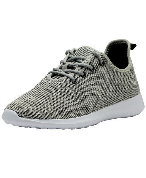 Mens Knit Fashion Sneakers Lightweight Athletic Walking Tennis Shoes