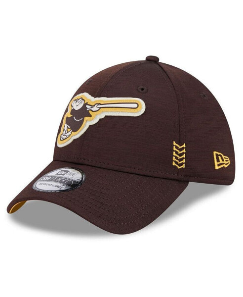 Men's Brown San Diego Padres 2024 Clubhouse 39THIRTY Flex Fit Hat