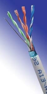 Intellinet Network Bulk Cat5e Cable - 26 AWG - Stranded Wire - Grey - 305m - F/UTP - Box - 305 m - Cat5e - F/UTP (FTP)