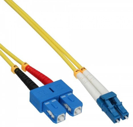 InLine Fiber optical duplex cable - LC/SC - 9/125µm - OS2 - 10m