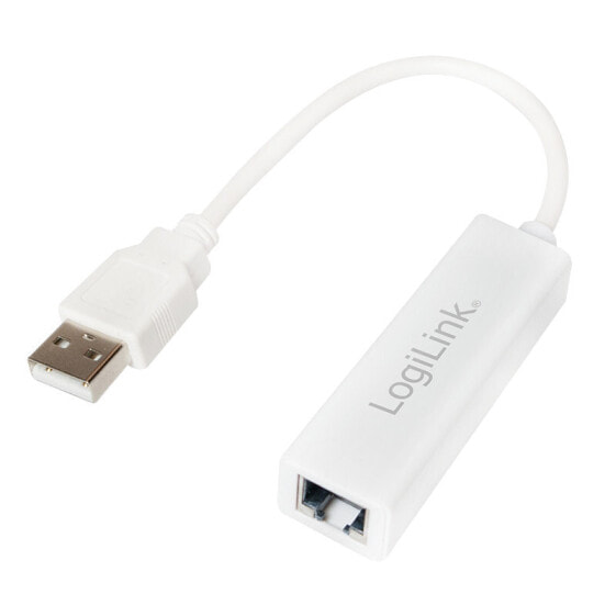 LogiLink UA0144B, Wired, USB, Ethernet, 100 Mbit/s, White