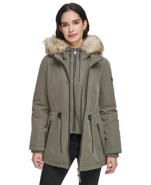 Marc new york astoria faux fur trim on sale anorak