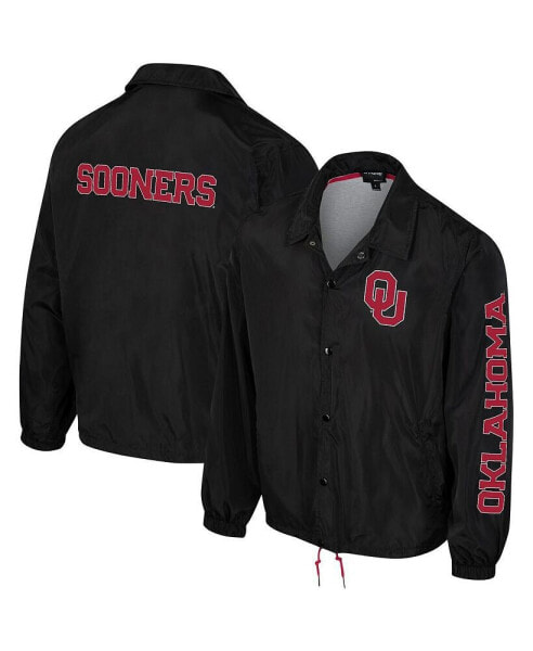 Men's and Women's Black Oklahoma Sooners Coaches Full-Snap Jacket