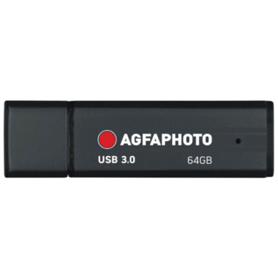 AgfaPhoto 10571 - 64 GB - USB Type-A - 3.2 Gen 1 (3.1 Gen 1) - Cap - Black