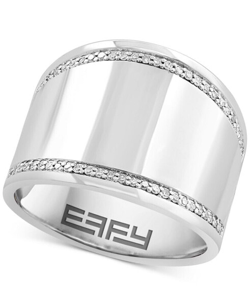 EFFY® Diamond Wide Statement Ring (1/6 ct. t.w.) in Sterling Silver