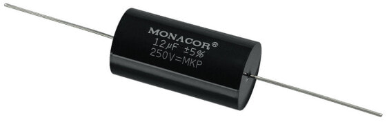 MONACOR MKPA-120 - Schwarz - Zylindrische - 12000 nF - 250 V - 46 mm - 23,5 mm