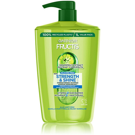 Шампунь укрепляющий для всех типов волос без блеска и силы Garnier Fructis Strength & Shine