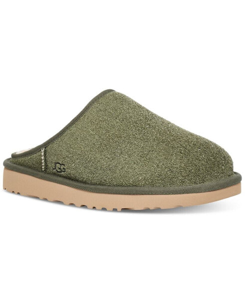 Men's Classic Slip on Shaggy Suede Slippers