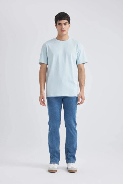 Erkek T-shirt V7699az/be506 Lt.blue