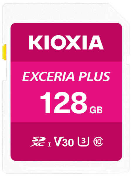 Kioxia Exceria Plus - 128 GB - SDXC - Class 10 - UHS-I - 100 MB/s - 65 MB/s