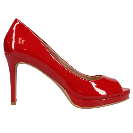 Туфли красные женские CL by Laundry Mild Platform Peep Toe Pumps