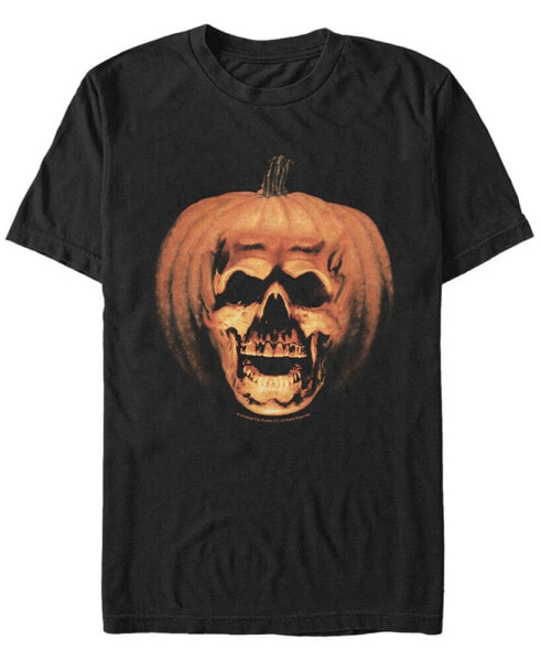 Halloween 2 Men's Carved Pumpkin Big Face Short Sleeve T-Shirt
