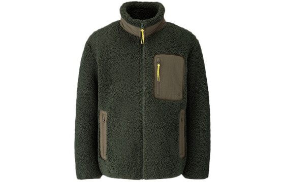 Куртка утепленная Uniqlo x JW Anderson Windproof Pile-lined, мужская, темно-зеленая 421643-58