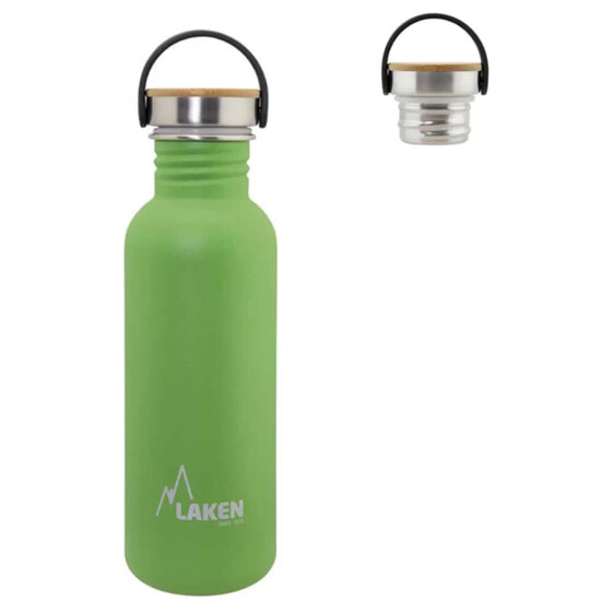 LAKEN Stainless Steel Bottle Basic Steel Bamboo