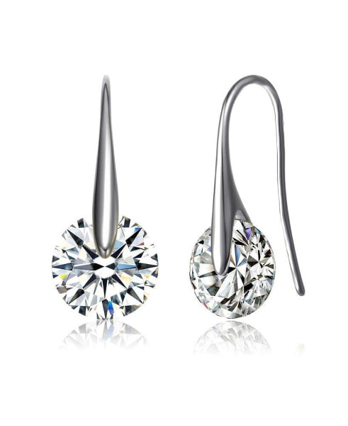 Sterling Silver Cubic Zirconia Stylish Party Earrings