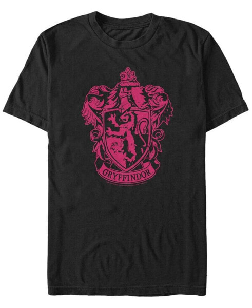 Harry Potter Men's Simple Gryffindor House Crest Short Sleeve T-Shirt