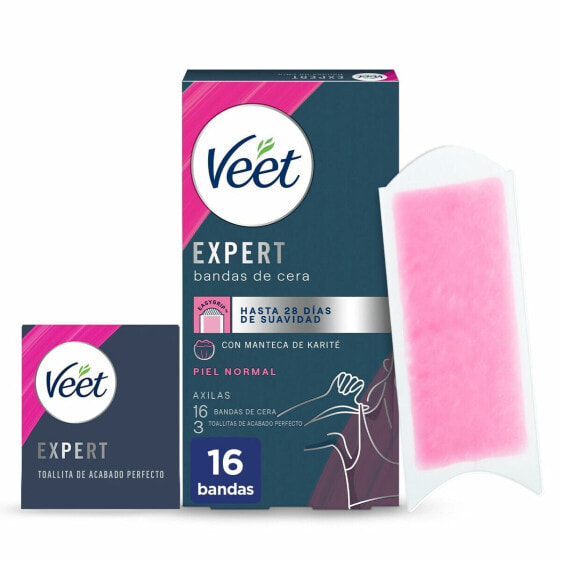 Депиляционные полоски для тела Veet Expert подмышек (16 штук)