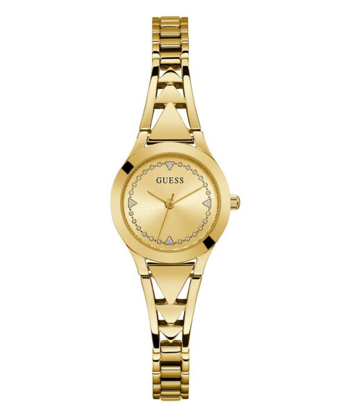 Часы и аксессуары Guess Наручные часы женские Аналоговые из нержавеющей стали с покрытием золотого цвета 26мм