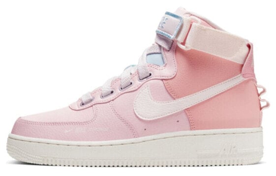 Nike Air Force 1 High utility 独角兽 高帮 板鞋 女款 浅粉 / Кроссовки Nike Air Force CQ4810-621