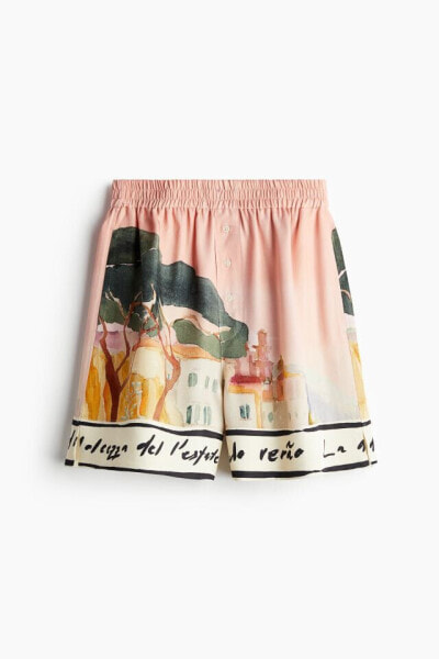 Print-motif Shorts