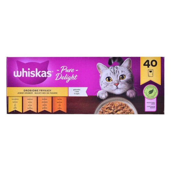 WHISKAS Chicken Stew Jelly 40x85g Wet Cat Food