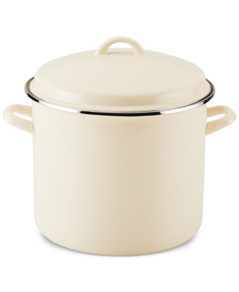 Enamel on Steel 12-Qt. Covered Stockpot